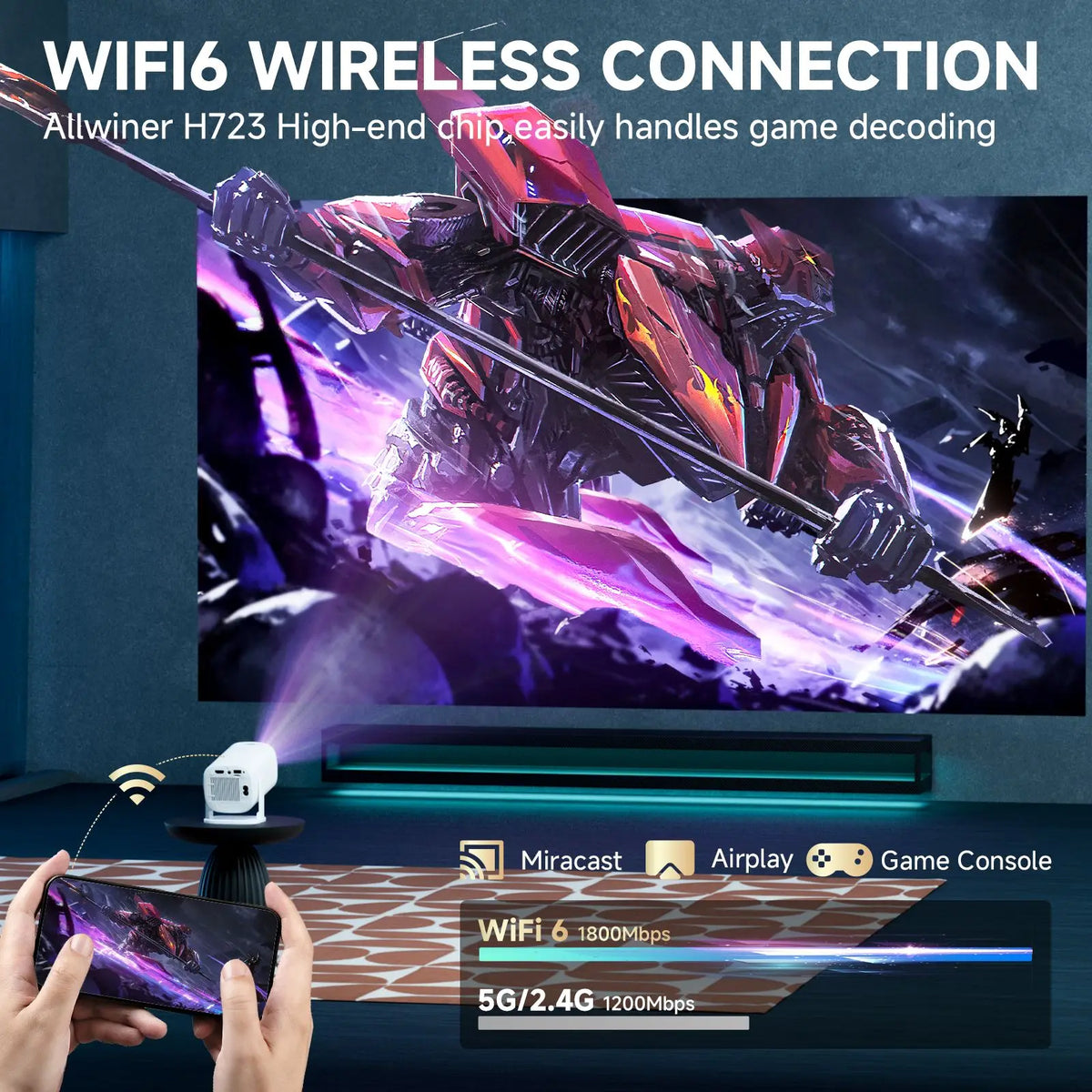 TOPSION P30 Pro Smart Mini Projector