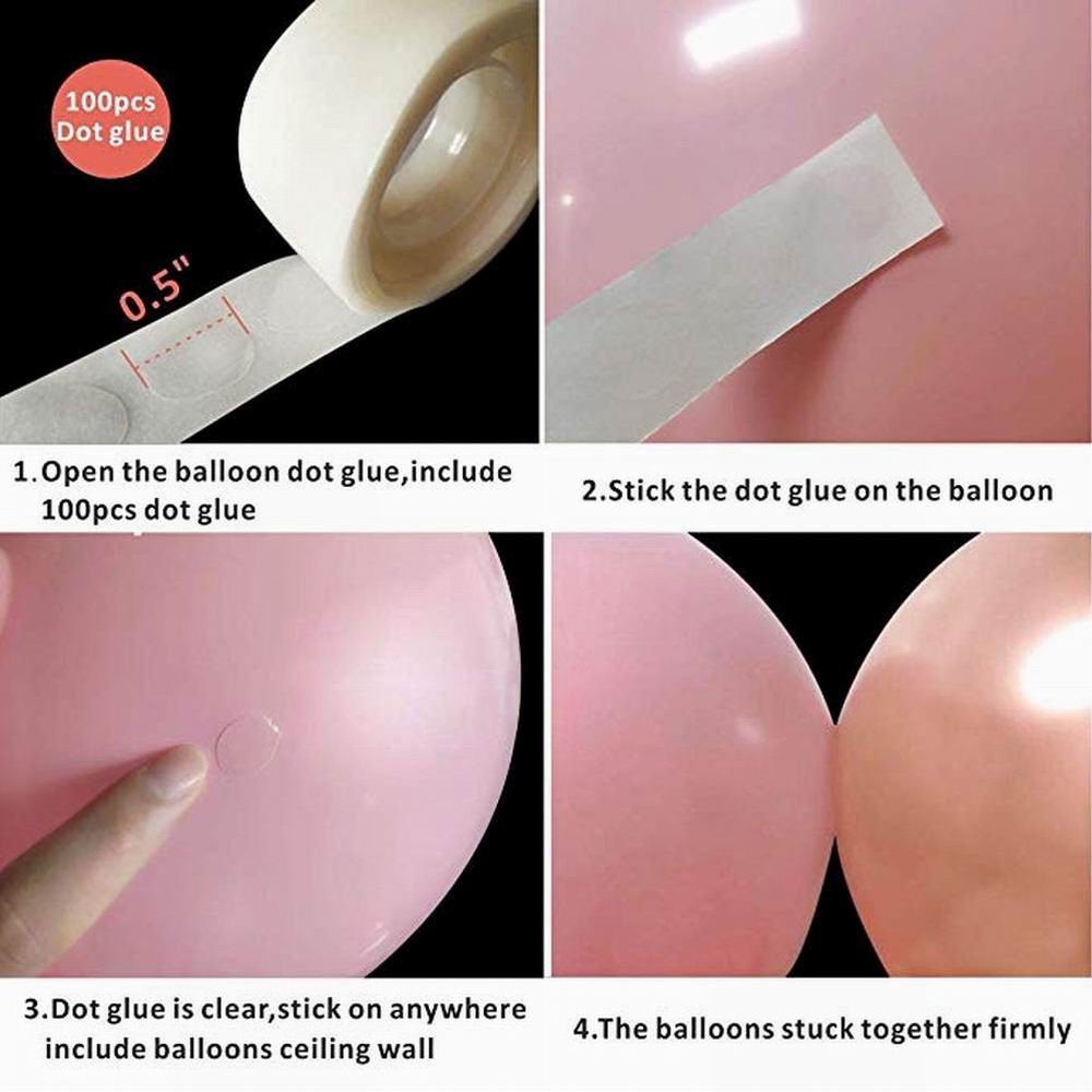Pink, White & Gold Balloon Garland Kit