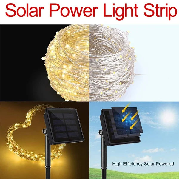 Solar LED Outdoor Fairy String Lights
