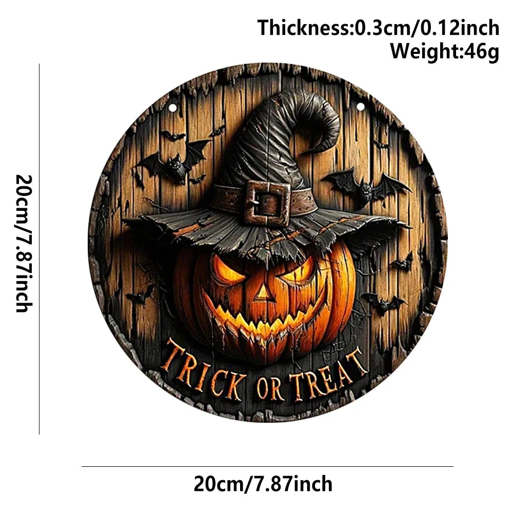 Halloween Trick or Treat Wooden Hanging Sign 🎃
