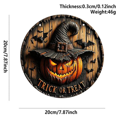 Halloween Trick or Treat Wooden Hanging Sign 🎃