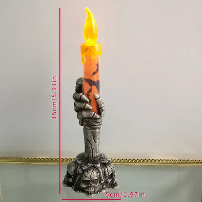 LED Skeleton Hand Halloween Candles