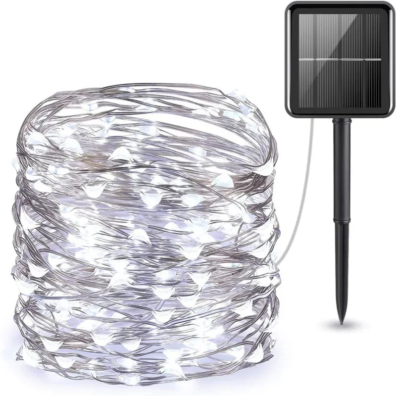 Solar LED Outdoor Fairy String Lights