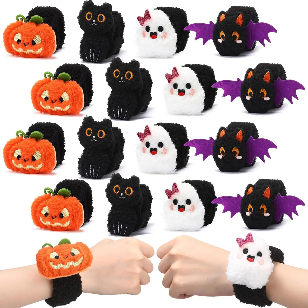 Halloween Plush Slap Bracelets