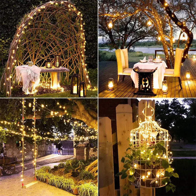 Solar LED Outdoor Fairy String Lights