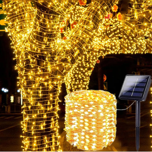 Solar LED Outdoor Fairy String Lights