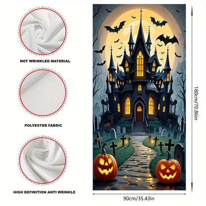 Halloween Haunted House Door Decoration 🎃