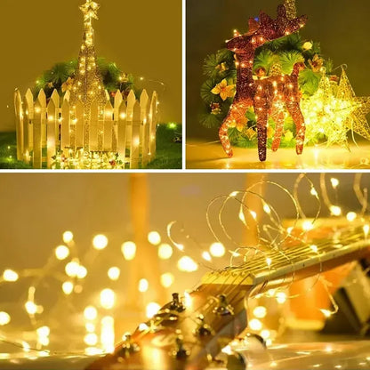 Solar LED Outdoor Fairy String Lights
