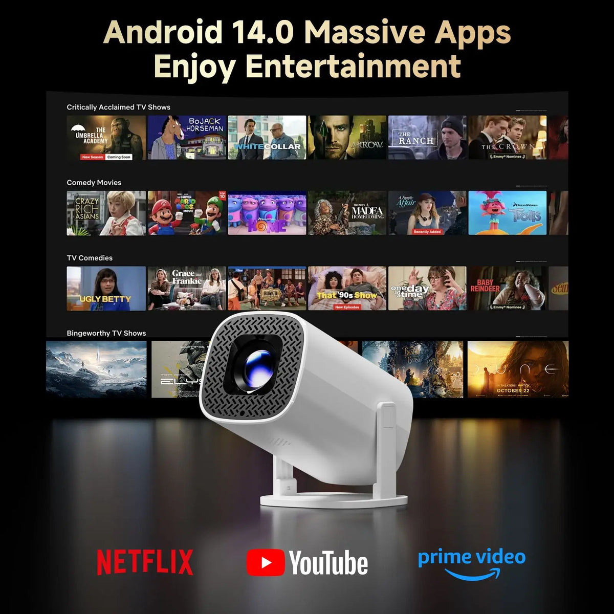 TOPSION P30 Pro Smart Mini Projector