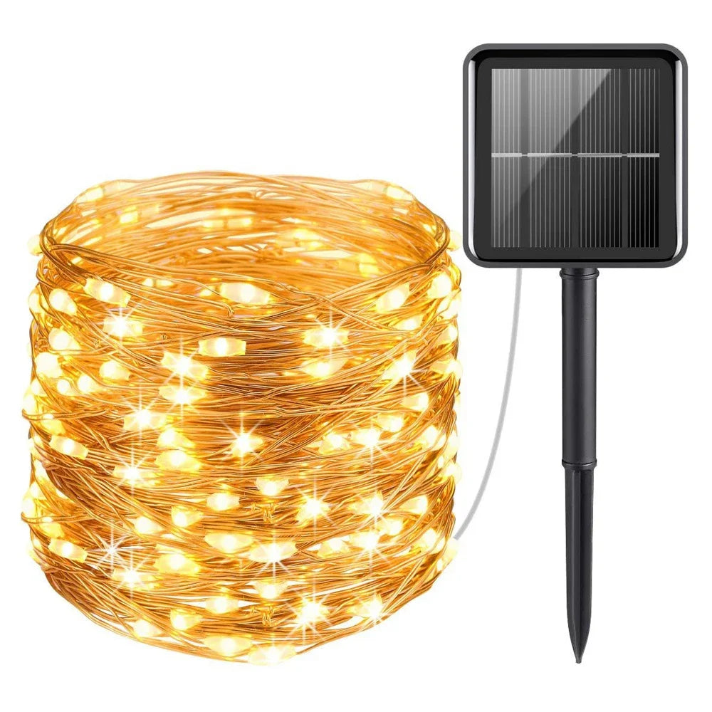 Solar LED Outdoor Fairy String Lights