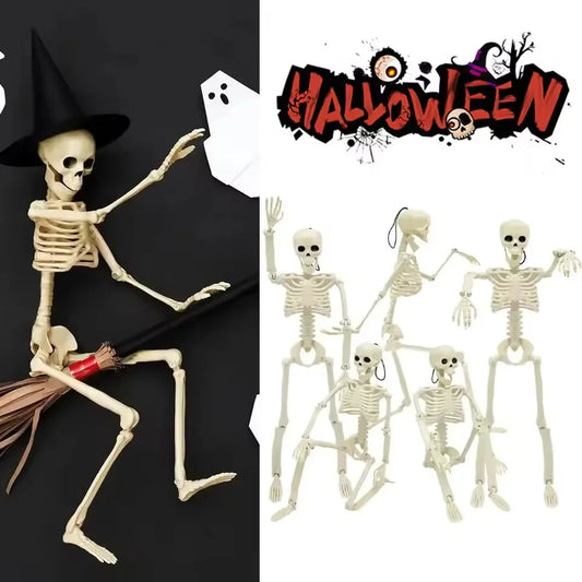 40cm Posable Halloween Skeleton Decoration
