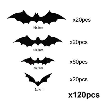 3D Halloween Bat Wall Decorations 🎃