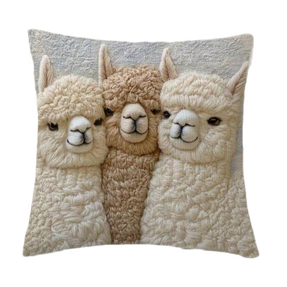 Cute Alpaca Cushion Covers – Set of 2
