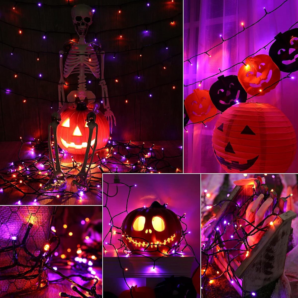 400 LED Solar Halloween String Lights – 2 Pack