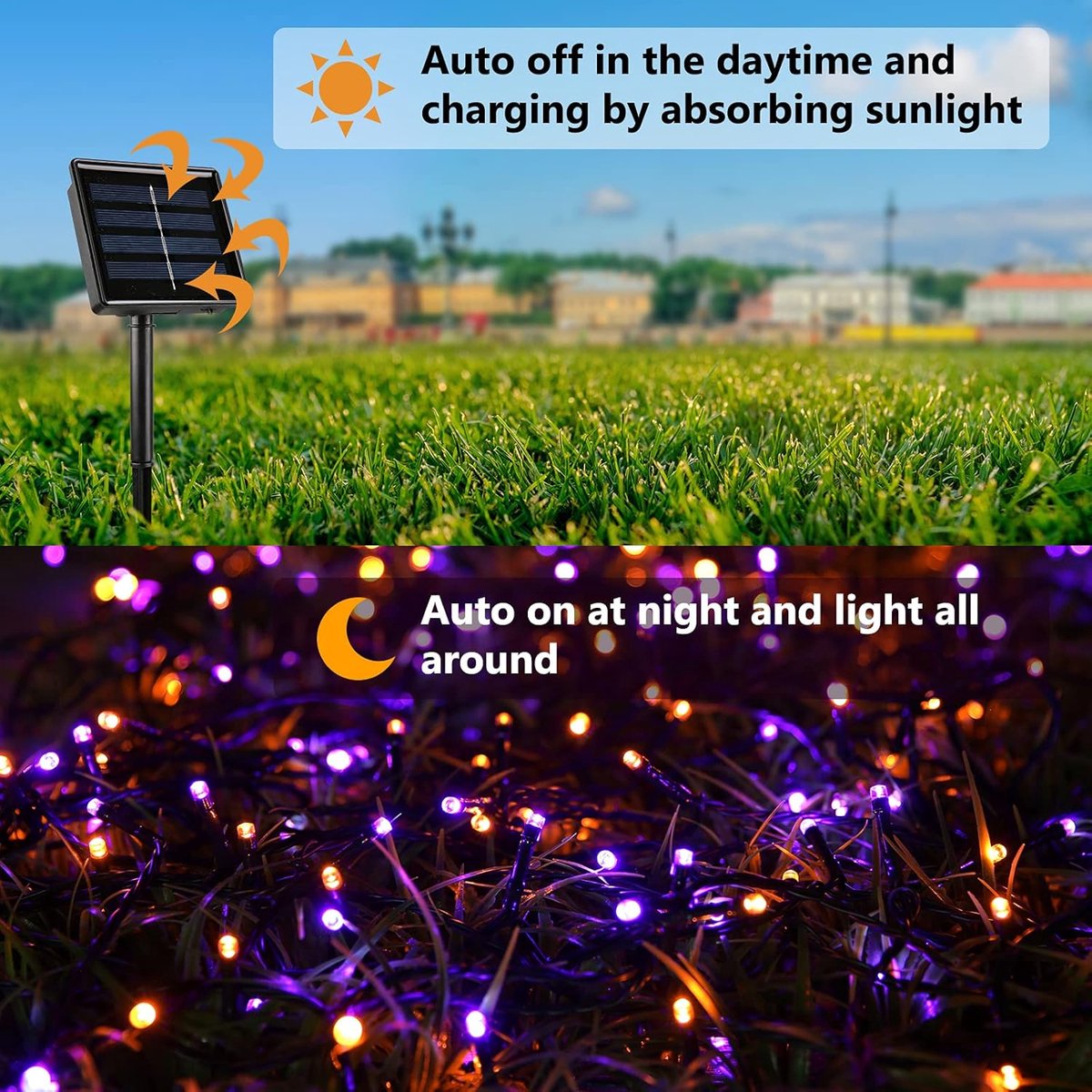 400 LED Solar Halloween String Lights – 2 Pack
