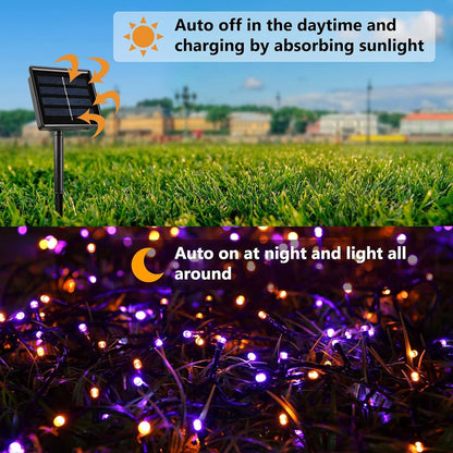 400 LED Solar Halloween String Lights – 2 Pack